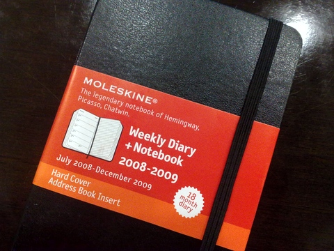 Moleskine Weekly Diary + Notebook 2008-2009