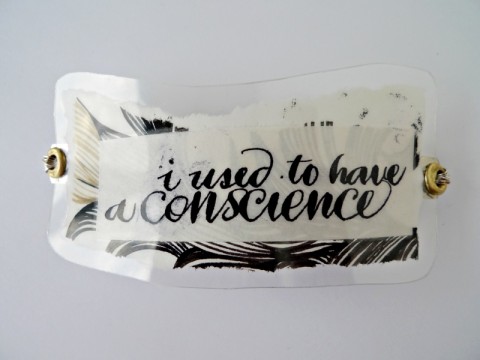 I used to have a conscience Hairclip