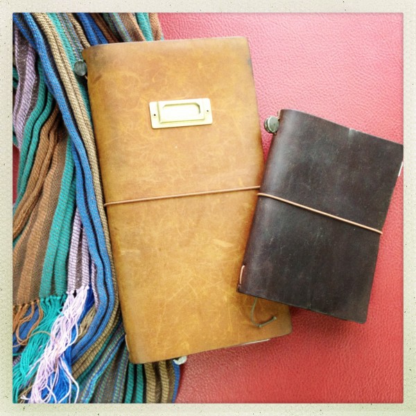 Midori Traveler's Notebook and Midori Traveler's Notebook, passport size