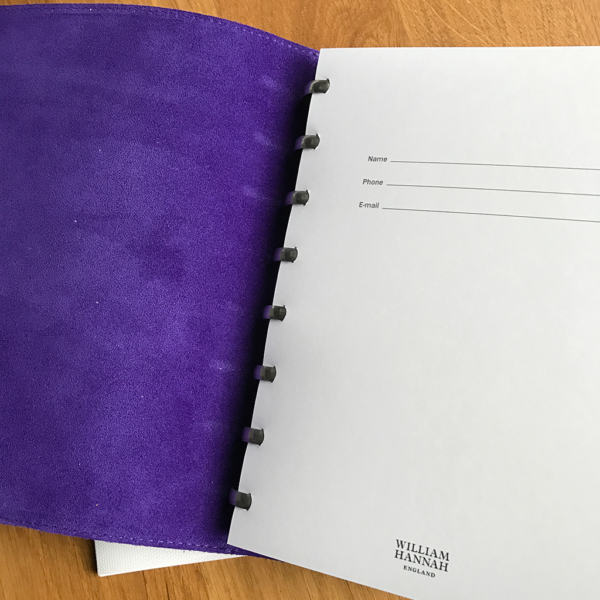 William Hannah lining and notepaper